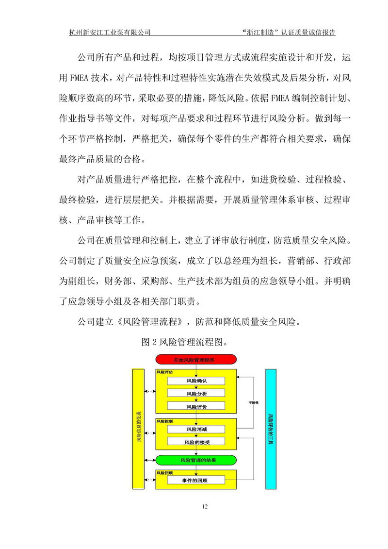 杭州新安江工業(yè)泵有限公司質(zhì)量誠信報告-12