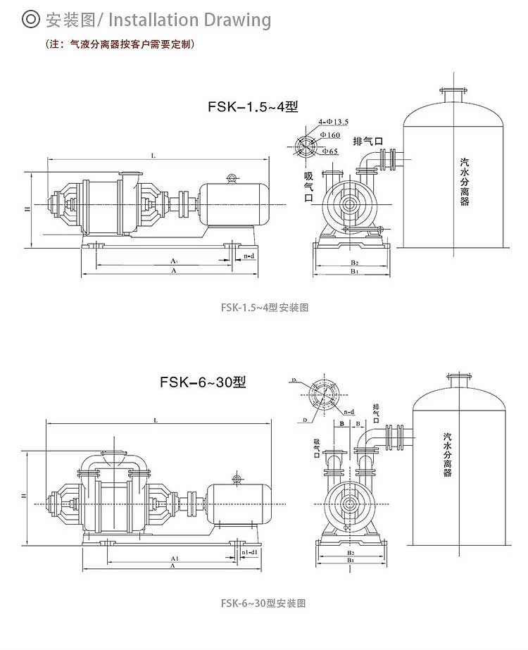 水環(huán)式真空泵04安裝圖